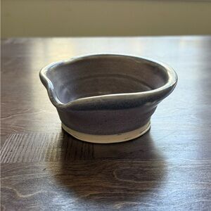 Handcrafted Ceramic Bowl - Purple and Cream
